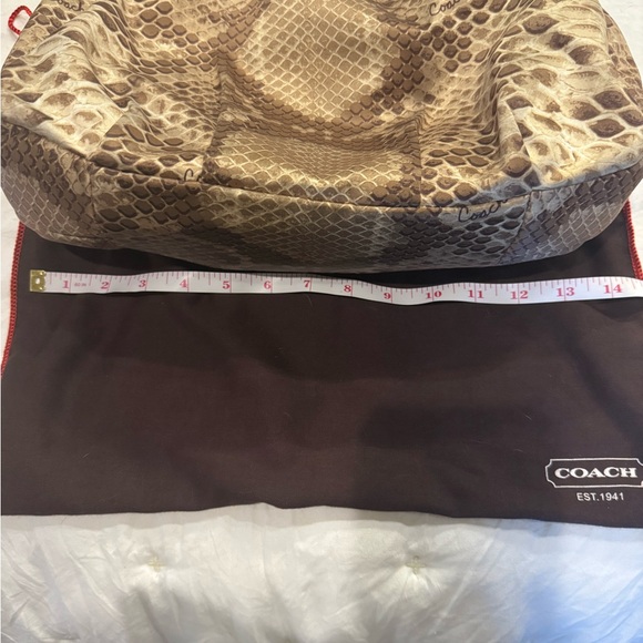 Coach Madison Maggie Python Hobo Shoulder Bag - Picture 5 of 7